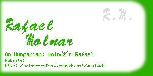 rafael molnar business card